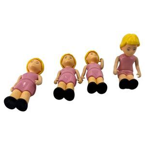 Little Tikes VTG Family Figure Girl / daughter Short Sleeve Pink Top blonde